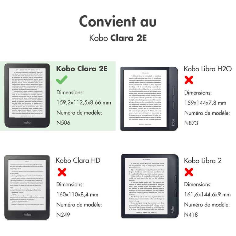 imoshion Étui à rabat pour le Kobo Clara 2E / Tolino Shine 4 Dorée Neuf - vue 2