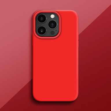 Carcasa de gel de silicona suave a prueba de golpes para Apple iPhone 13 Pro, rojo fuego