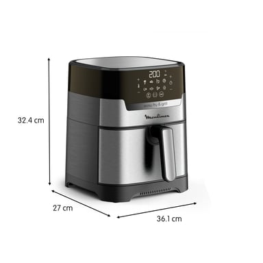 Moulinex EZ505D10 friteuse Unique 4,2 L Autonome 1400 W Friteuse d'air chaud Acier inoxydable