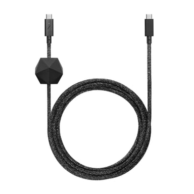 Native Union Desk câble USB USB 2.0 2,4 m USB C Noir - Neuf