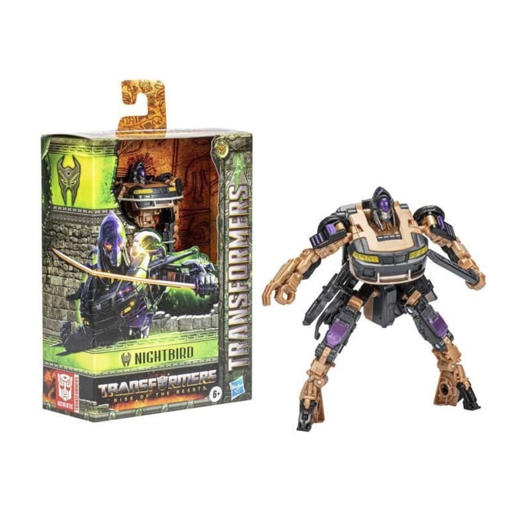 Transformers: Rise of the Beasts figurine Nightbird classe Deluxe de 12 5 cm Neuf - vue 3
