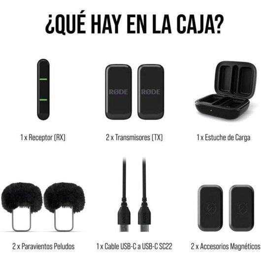 Rode Wireless Micro Micrófono Inalámbrico Ultracompacto USB-C Negro - Neuf Noir - vue 3