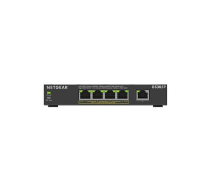 NETGEAR GS305Pv3 Connessione Ethernet Gigabit (10/100/1000) non gestita, con supporto PoE (Power over Ethernet) Nero