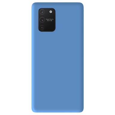 Coque silicone unie Mat Bleu compatible Samsung Galaxy S10 Lite