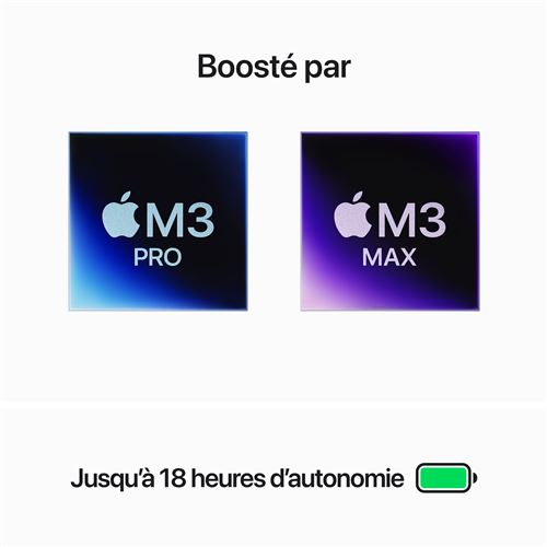 Apple MacBook Pro 14" M3 (2023) Noir sidéral Reconditionné - vue 2