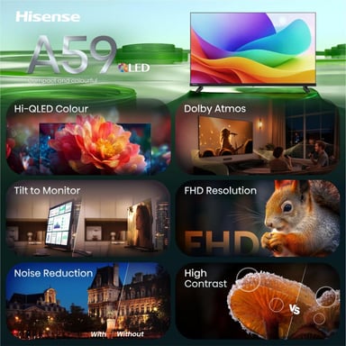 Hisense 40A59S TV QLED Full HD 40'' Smart Negro