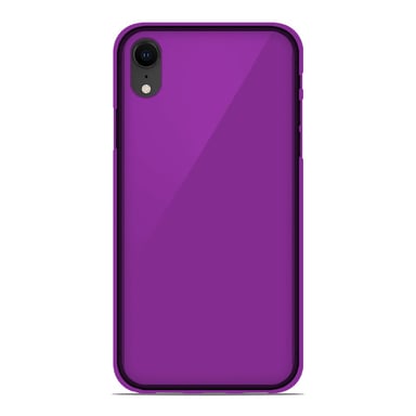 Coque silicone unie compatible Givré Violet Apple iPhone XS Max
