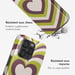 Selencia Coque arrière Vivid avec MagSafe pour Apple iPhone 15 Pro - Double Hearts Plum Fern
