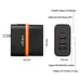 Adaptador cargador de pared Minix P4K, 2*USB 3.2, puerto UHD 4K@30Hz, puerto de carga rápida Type-C PD60W