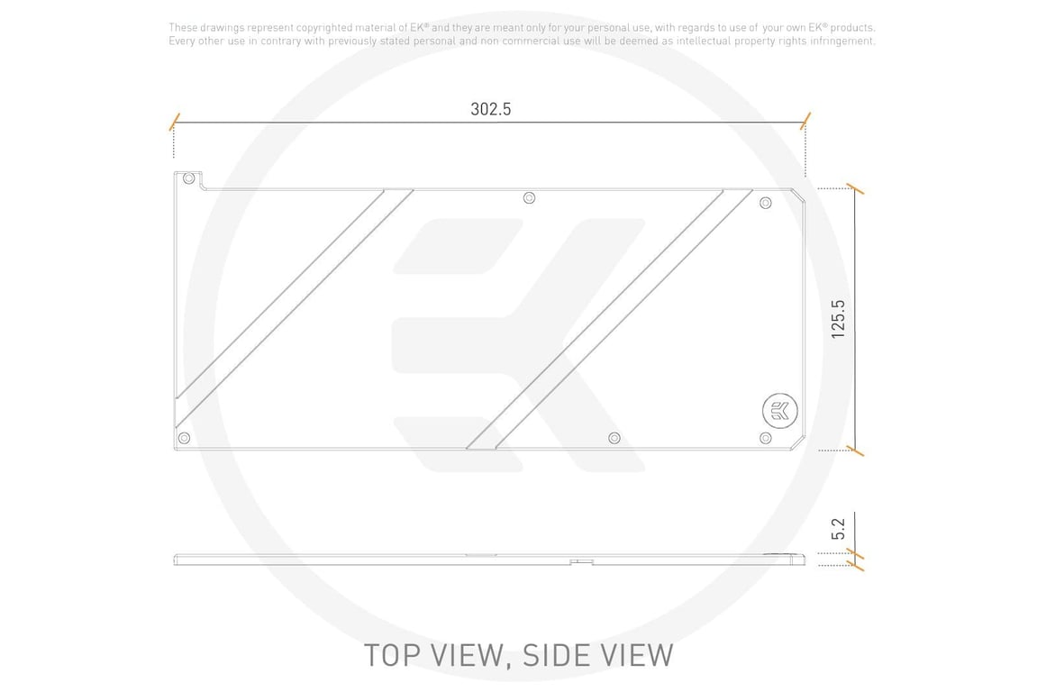 EK Quantum Vector FTW3 RTX 3070 Ti Carte graphique Plaque arrière Noir 1 pièce(s) - Neuf