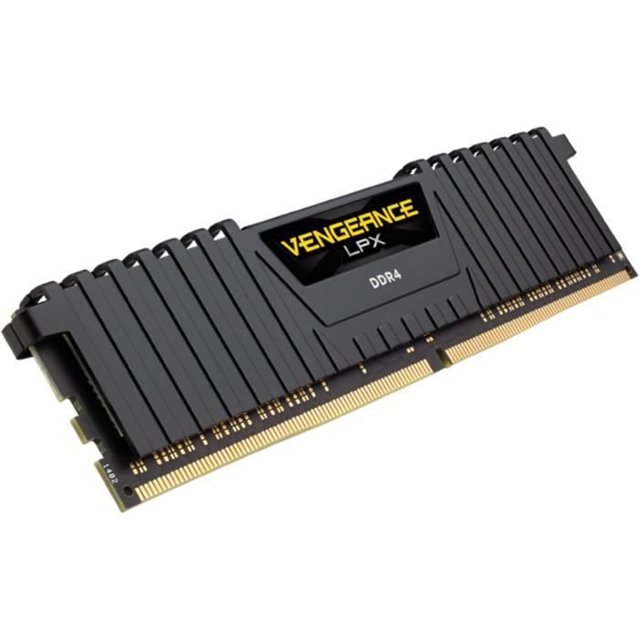 CORSAIR Mémoire PC DDR4 32GB (2*16) low profile (CMK32GX4M2E3200C16) - Neuf