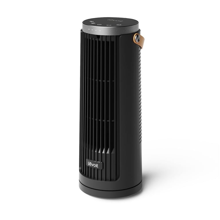 Ventilateur Tour Vertical Compact Levoit Windi Mini Ltf-F132-Beur 5 Vitesses Noir Avec Télécommande, Oscillation 90° Et Niveau Sonore 20 Db