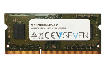 V7 4GB DDR3 PC3-12800 - 1600mhz SO DIMM Notebook Module de mémoire - V7128004GBS-LV - Neuf