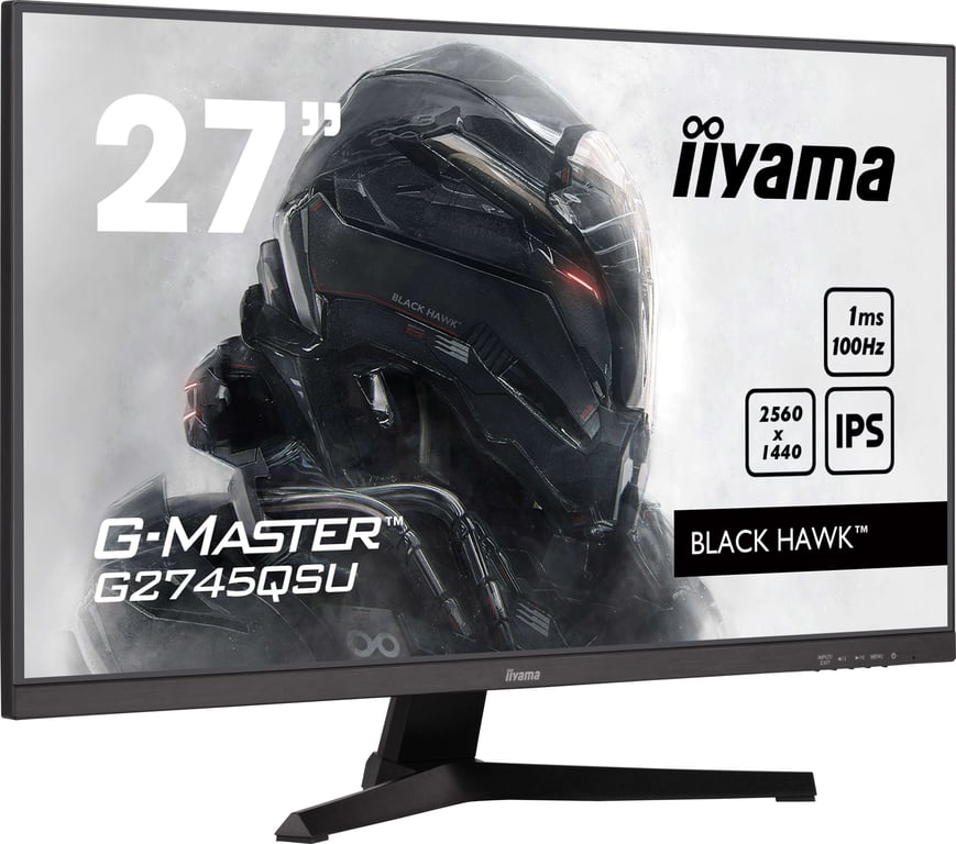 iiyama G-MASTER G2745QSU-B2 écran plat de PC 68,6 cm (27 ) 2560 x 1440 pixels Wide Quad HD LED Noir - Neuf