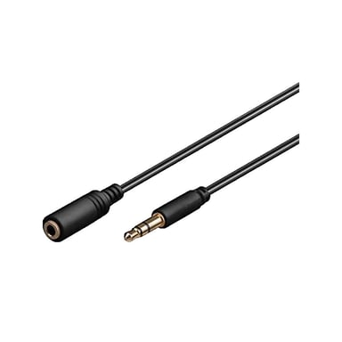 Câble d'extension audio Goobay 97111 0,5 m Noir