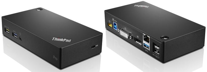 Lenovo ThinkPad USB 3.0 Pro Dock Avec fil USB 3.2 Gen 1 (3.1 Gen 1) Type-A Noir