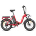 Bicicleta eléctrica plegable FAFREES F20 Max con batería LG de 48 V y 30 Ah y pantalla LCD - roja