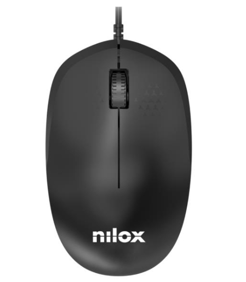 Nilox MOUSB1012 souris Bureau USB Type-A Optique 1200 DPI - Neuf