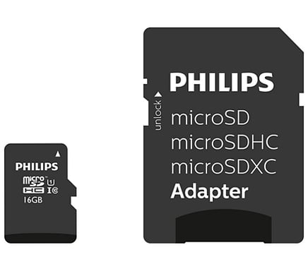 Philips FM16MP45B/00 mémoire flash 16 Go MicroSDHC UHS-I Classe 10