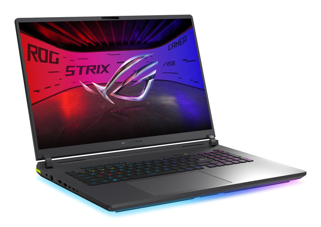 ASUS ROG Strix G18 G815LW-S9134W Intel Core Ultra 9 275HX Ordinateur portable 45,7 cm (18") WQXGA 32 Go DDR5-SDRAM 2 To SSD NVIDIA GeForce RTX 5080 Wi-Fi 7 (802.11be) Windows 11 Home Vert, Gris QWERTZ Allemand