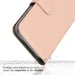 Selencia Étui portefeuille en cuir véritable pour Samsung Galaxy S25 Plus - Dusty Pink
