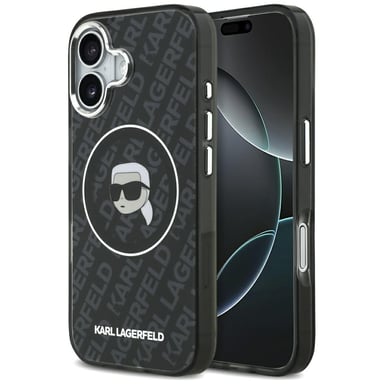 Karl Lagerfeld IML Karl Head Logo Custodia MagSafe per iPhone 17 nera