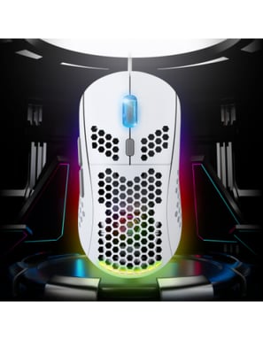 Spirit of Gamer PRO-M4 ARTIC souris Jouer Droitier USB Type-A Optique 12800 DPI
