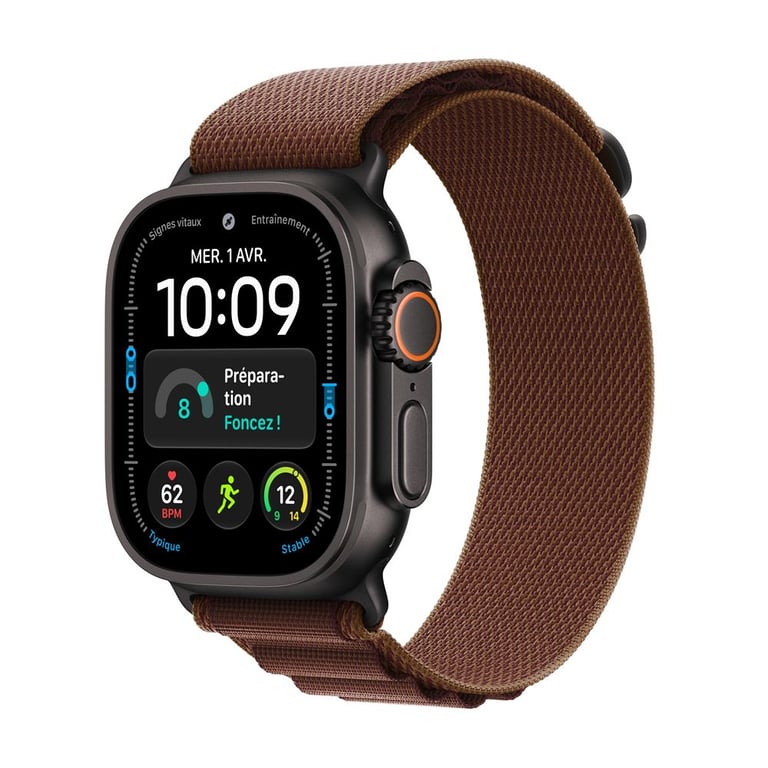 Apple Watch Ultra 4 GPS + Cellular 49 mm Boîtier en avec Boucle Alpine - vue 2