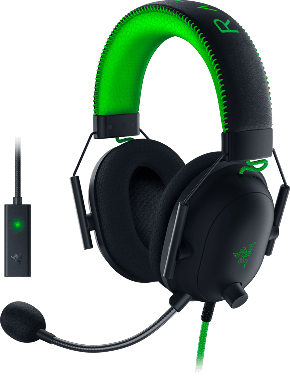 Razer BlackShark V2 Casque Avec fil Arceau Jouer Noir, Vert
