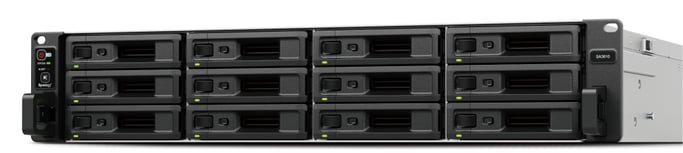 Synology SA SA3610 serveur de stockage NAS Rack (2 U) Intel® Xeon® D-1567 16 Go DDR4 0 To DiskStation Manager Noir, Gris