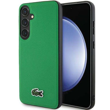 Étui Lacoste pour Samsung S24+ S926 vert étui rigide Iconic Petit Pique MagSafe