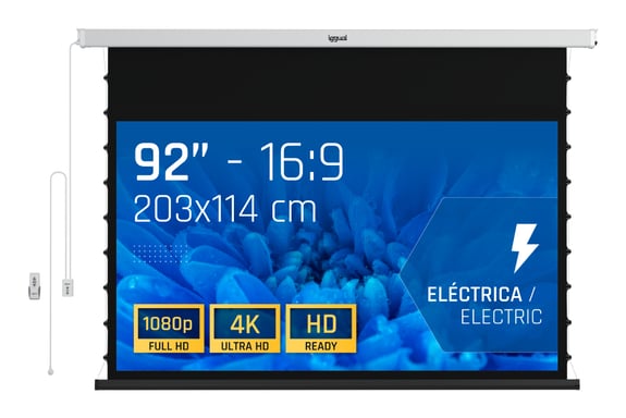 iggual Pantalla eléc tensionada 16:9 92'' 203x114cm