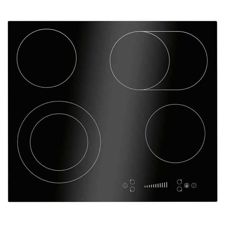 Plaque de cuisson en vitrocéramique 4 feux avec double zone encastrable Bomann EBK7941 - vue 2