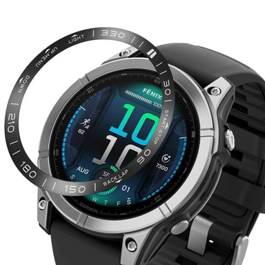 Anillo de acero inoxidable para Garmin Fenix 8 Black 47MM