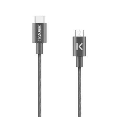 Cavo intrecciato metallico da USB-C a micro-USB per ricarica/sincronizzazione (1M)