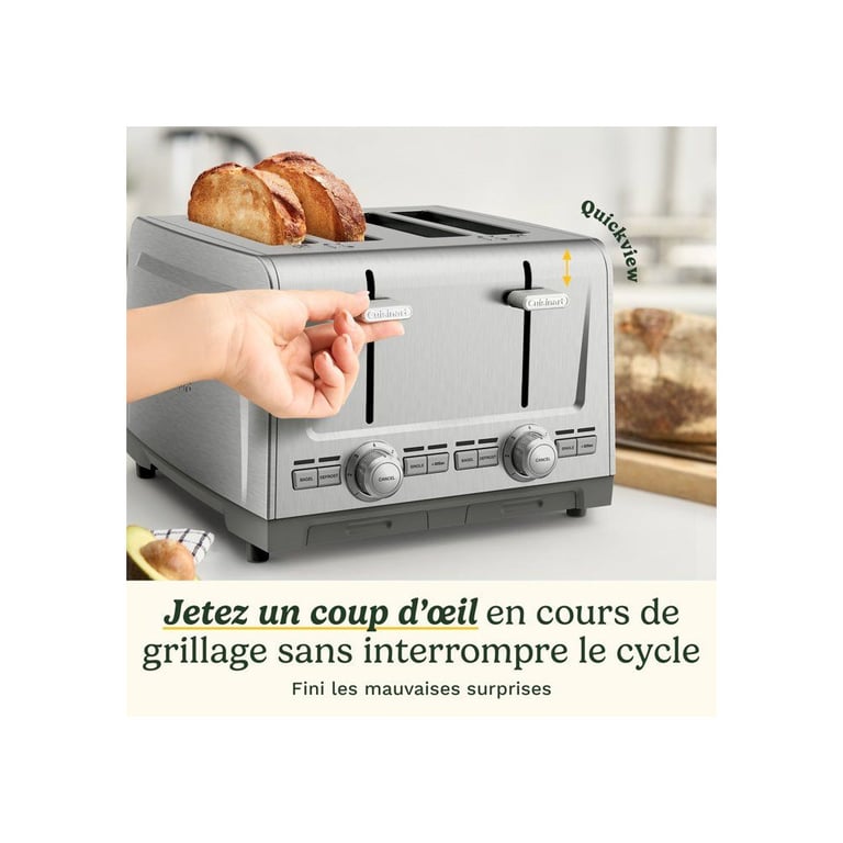 Grille pain CUISINART Core Collection 4 tranches Acier inoxydable QuickView™ - vue 4