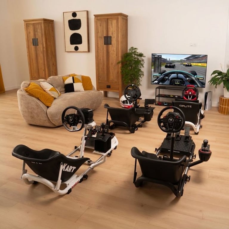 Oplite Cockpit de course Nitrokart V2 noir châssis extensible siège réglable - vue 5