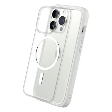 RHINOSHIELD Coque modulaire Mod NX Compatible avec MagSafe pour [iPhone 13 Pro] Force magnétique supérieure, Personnalisable. Absorbe Les impacts des Chutes de 3.5 mètres - Blanc