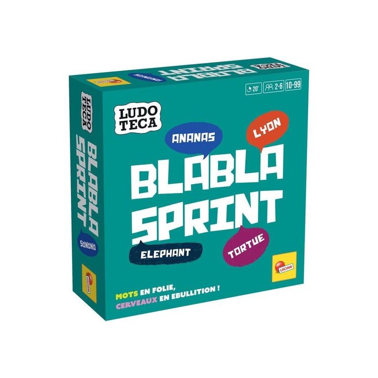 Jeu De Société Lisciani Giochi Blabla Sprint – Jeu De Mots 2 À 6 Joueurs