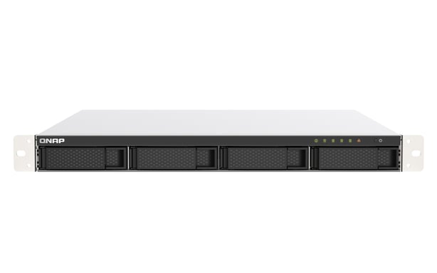 QNAP TS-453DU NAS Bastidor (1U) Intel® Celeron® J4125 4 GB DDR4 0 TB QNAP Turbo System Negro, Gris
