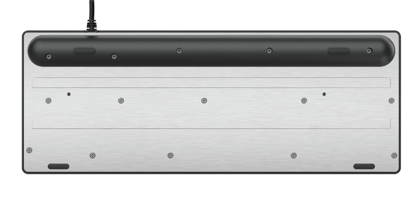 Trust GXT 833 Thado clavier Gaming USB Espagnole Noir, Argent - Neuf