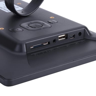 Cadre Photo Numérique 10.1 Pouces HD Avec Télécommande et Haut-Parleurs Intégrés Noir YONIS