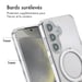 Accezz Coque Ring Stand avec MagSafe pour Samsung Galaxy S25 - Transparent
