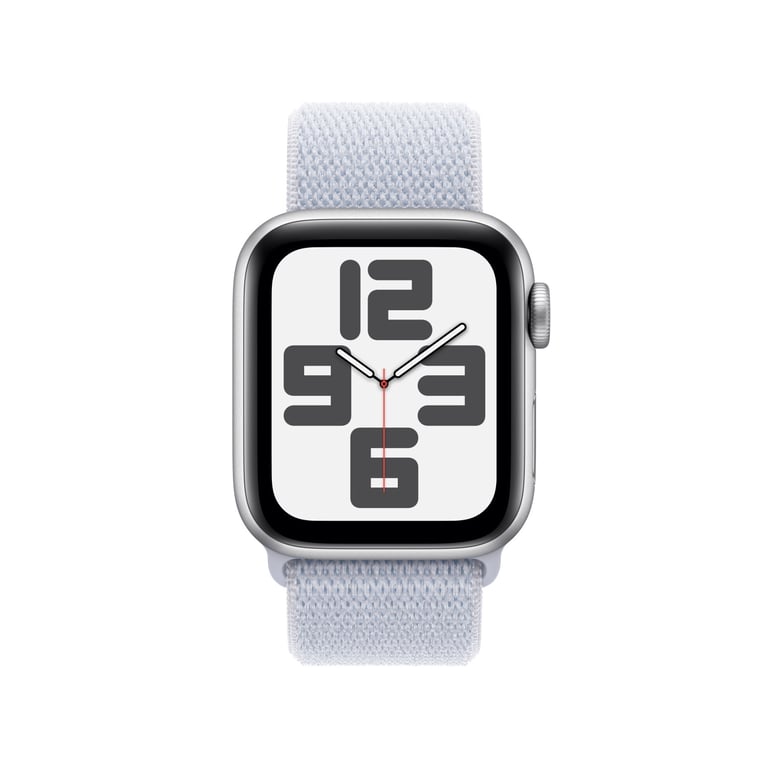 Watch SE 2024 (GPS + 4G) Boitier en aluminium Argent de 40mm avec Boucle Sport, Bleu - Neuf