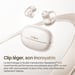 OpenDots 2 - Ecouteurs sans fil True Wireless à conduction aérienne Ear Ring, Blanc