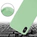 Tour de cou chaîne pour Apple iPhone X / XS en LIQUID LIGHT GREEN Housse de protection en silicone avec cordelette réglable