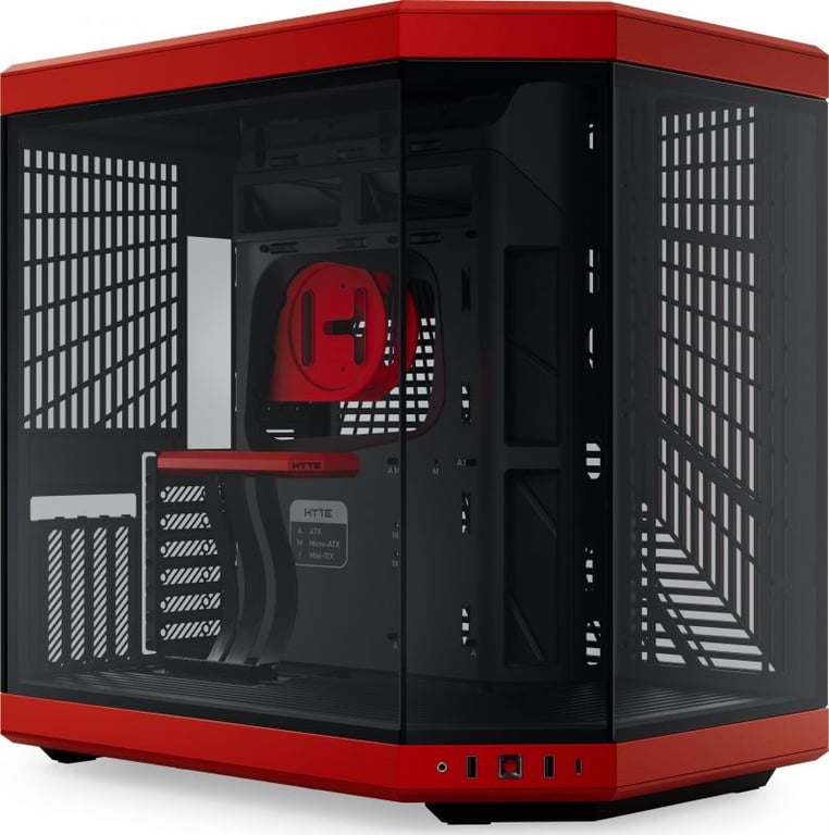 BoÃ®tier Hyte Y70 noir et rouge (CS-HYTE-Y70-BR) - Neuf