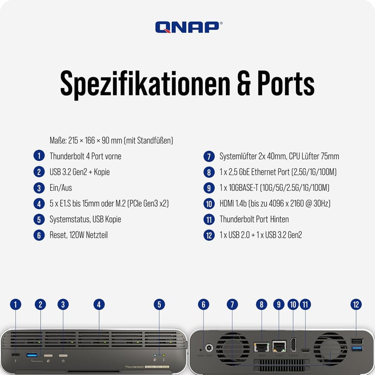 QNAP TBS h574TX i3 12G - vue 6