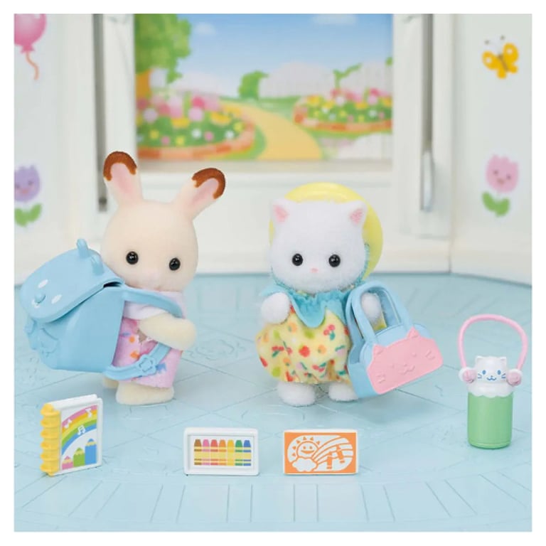 Le Duo Des Bébés En Promenade Sylvanian Families La Boite - vue 2