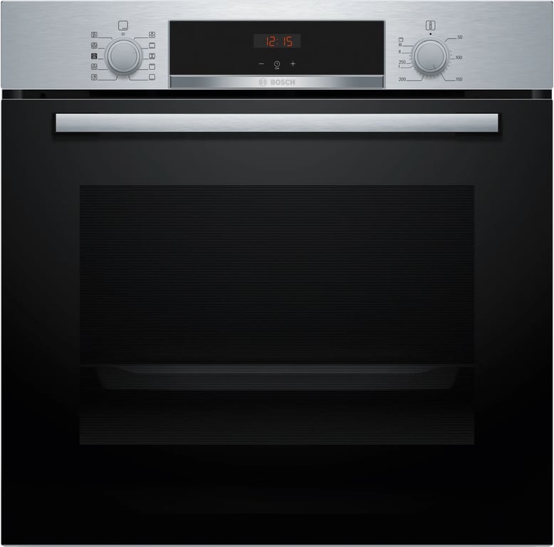 Bosch Serie 4 HQA514ES3 four 71 L 3400 W Noir, Acier inoxydable - Neuf